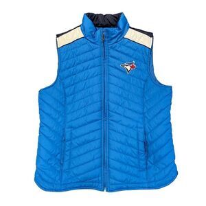 Toronto Blue Jays GIII Sports by Carl Banks Vest Blue Women's L Full-Zip